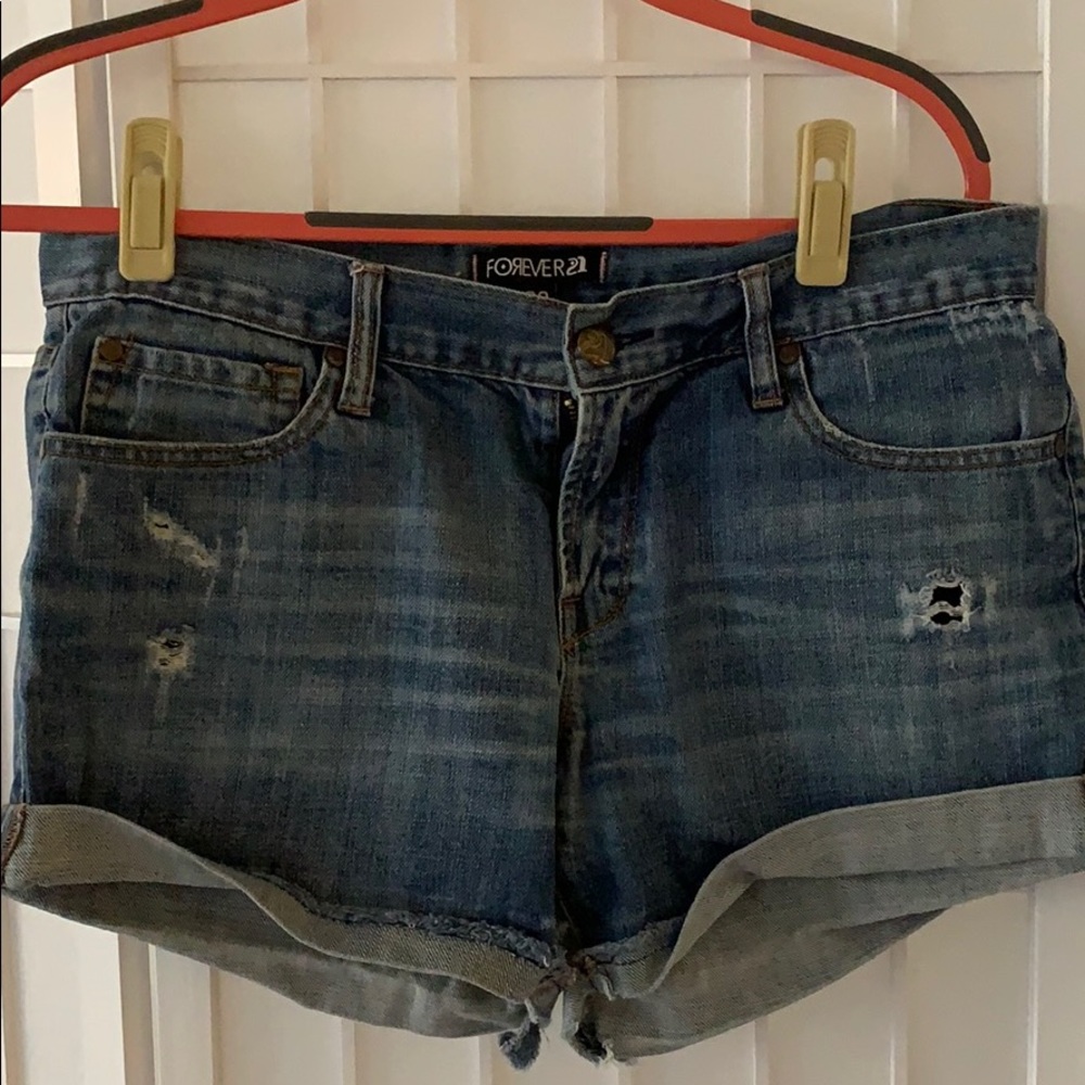 Denim shorts